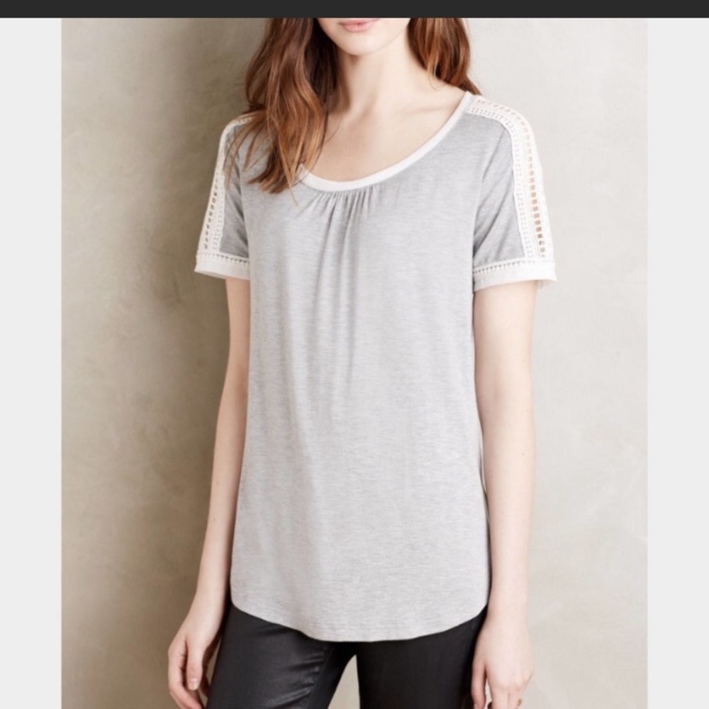 Anthropologie Meadow Rue Short Sleeve Tee